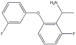 1-[2-fluoro-6-(3-fluorophenoxy)phenyl]ethan-1-amine 结构式