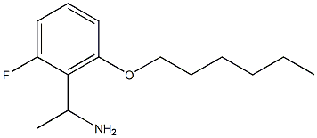 1-[2-fluoro-6-(hexyloxy)phenyl]ethan-1-amine 结构式