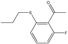 1-[2-fluoro-6-(propylsulfanyl)phenyl]ethan-1-one 结构式