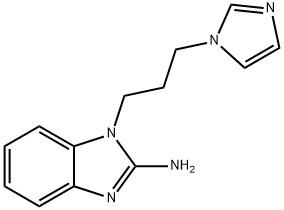 1-[3-(1H-imidazol-1-yl)propyl]-1H-1,3-benzodiazol-2-amine 结构式