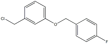 1-[3-(chloromethyl)phenoxymethyl]-4-fluorobenzene 结构式