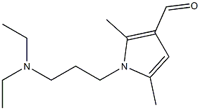 1-[3-(diethylamino)propyl]-2,5-dimethyl-1H-pyrrole-3-carbaldehyde 结构式