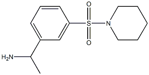 1-[3-(piperidine-1-sulfonyl)phenyl]ethan-1-amine 结构式