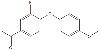 1-[3-fluoro-4-(4-methoxyphenoxy)phenyl]ethan-1-one 结构式