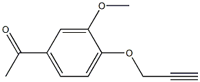 1-[3-methoxy-4-(prop-2-ynyloxy)phenyl]ethanone 结构式