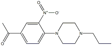 1-[3-nitro-4-(4-propylpiperazin-1-yl)phenyl]ethan-1-one 结构式