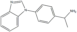 1-[4-(1H-1,3-benzodiazol-1-yl)phenyl]ethan-1-amine 结构式