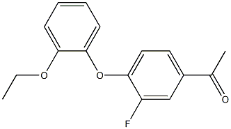 1-[4-(2-ethoxyphenoxy)-3-fluorophenyl]ethan-1-one 结构式