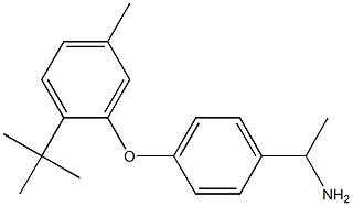 1-[4-(2-tert-butyl-5-methylphenoxy)phenyl]ethan-1-amine 结构式