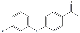 1-[4-(3-bromophenoxy)phenyl]ethan-1-one 结构式