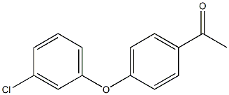 1-[4-(3-chlorophenoxy)phenyl]ethan-1-one 结构式