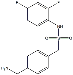 1-[4-(aminomethyl)phenyl]-N-(2,4-difluorophenyl)methanesulfonamide 结构式