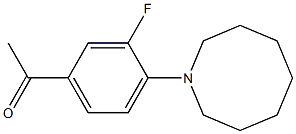 1-[4-(azocan-1-yl)-3-fluorophenyl]ethan-1-one 结构式