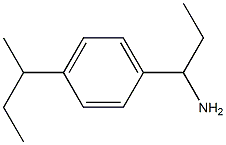 1-[4-(butan-2-yl)phenyl]propan-1-amine 结构式