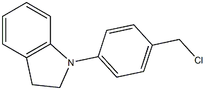 1-[4-(chloromethyl)phenyl]-2,3-dihydro-1H-indole 结构式