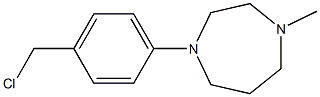 1-[4-(chloromethyl)phenyl]-4-methyl-1,4-diazepane 结构式