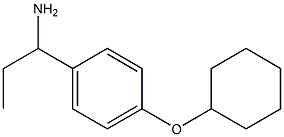 1-[4-(cyclohexyloxy)phenyl]propan-1-amine 结构式