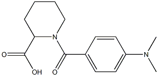 1-[4-(dimethylamino)benzoyl]piperidine-2-carboxylic acid 结构式