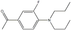 1-[4-(dipropylamino)-3-fluorophenyl]ethan-1-one 结构式