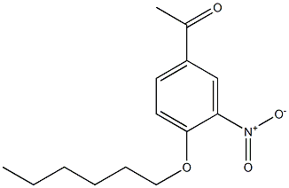 1-[4-(hexyloxy)-3-nitrophenyl]ethan-1-one 结构式