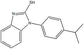 1-[4-(propan-2-yl)phenyl]-1H-1,3-benzodiazole-2-thiol 结构式