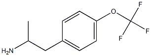 1-[4-(trifluoromethoxy)phenyl]propan-2-amine 结构式