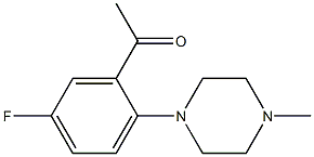 1-[5-fluoro-2-(4-methylpiperazin-1-yl)phenyl]ethan-1-one 结构式