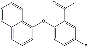 1-[5-fluoro-2-(naphthalen-1-yloxy)phenyl]ethan-1-one 结构式