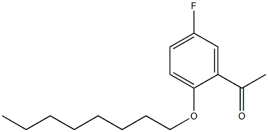 1-[5-fluoro-2-(octyloxy)phenyl]ethan-1-one 结构式