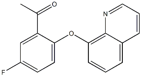 1-[5-fluoro-2-(quinolin-8-yloxy)phenyl]ethan-1-one 结构式