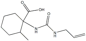 1-{[(allylamino)carbonyl]amino}-2-methylcyclohexanecarboxylic acid 结构式
