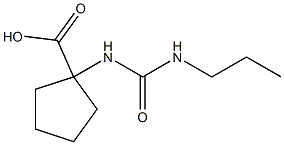 1-{[(propylamino)carbonyl]amino}cyclopentanecarboxylic acid 结构式