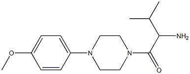 1-{[4-(4-methoxyphenyl)piperazin-1-yl]carbonyl}-2-methylpropylamine 结构式
