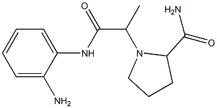 1-{1-[(2-aminophenyl)carbamoyl]ethyl}pyrrolidine-2-carboxamide 结构式