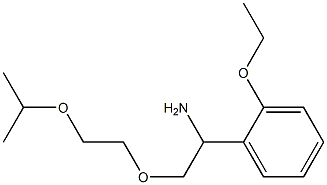 1-{1-amino-2-[2-(propan-2-yloxy)ethoxy]ethyl}-2-ethoxybenzene 结构式