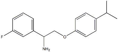 1-{1-amino-2-[4-(propan-2-yl)phenoxy]ethyl}-3-fluorobenzene 结构式