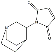 1-{1-azabicyclo[2.2.2]octan-3-yl}-2,5-dihydro-1H-pyrrole-2,5-dione 结构式