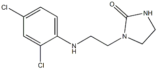 1-{2-[(2,4-dichlorophenyl)amino]ethyl}imidazolidin-2-one 结构式