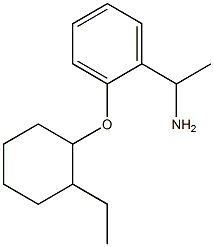 1-{2-[(2-ethylcyclohexyl)oxy]phenyl}ethan-1-amine 结构式