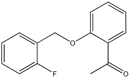 1-{2-[(2-fluorophenyl)methoxy]phenyl}ethan-1-one 结构式