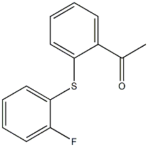 1-{2-[(2-fluorophenyl)sulfanyl]phenyl}ethan-1-one 结构式