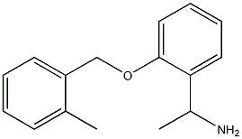1-{2-[(2-methylbenzyl)oxy]phenyl}ethanamine 结构式