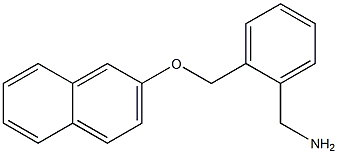 1-{2-[(2-naphthyloxy)methyl]phenyl}methanamine 结构式