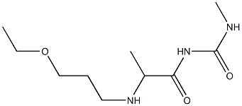 1-{2-[(3-ethoxypropyl)amino]propanoyl}-3-methylurea 结构式