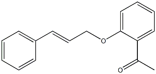 1-{2-[(3-phenylprop-2-en-1-yl)oxy]phenyl}ethan-1-one 结构式