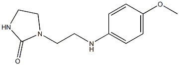 1-{2-[(4-methoxyphenyl)amino]ethyl}imidazolidin-2-one 结构式