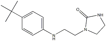 1-{2-[(4-tert-butylphenyl)amino]ethyl}imidazolidin-2-one 结构式