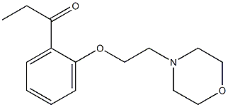 1-{2-[2-(morpholin-4-yl)ethoxy]phenyl}propan-1-one 结构式