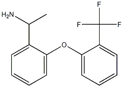 1-{2-[2-(trifluoromethyl)phenoxy]phenyl}ethan-1-amine 结构式