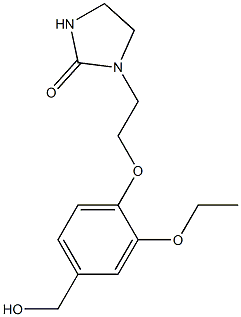 1-{2-[2-ethoxy-4-(hydroxymethyl)phenoxy]ethyl}imidazolidin-2-one 结构式